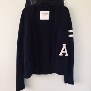 Dark blue Abercrombie and Fitch cardigan